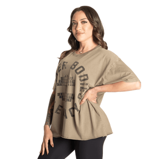 Better Bodies Legacy Oversized Tee - Washed Green - Urban Gym Wear