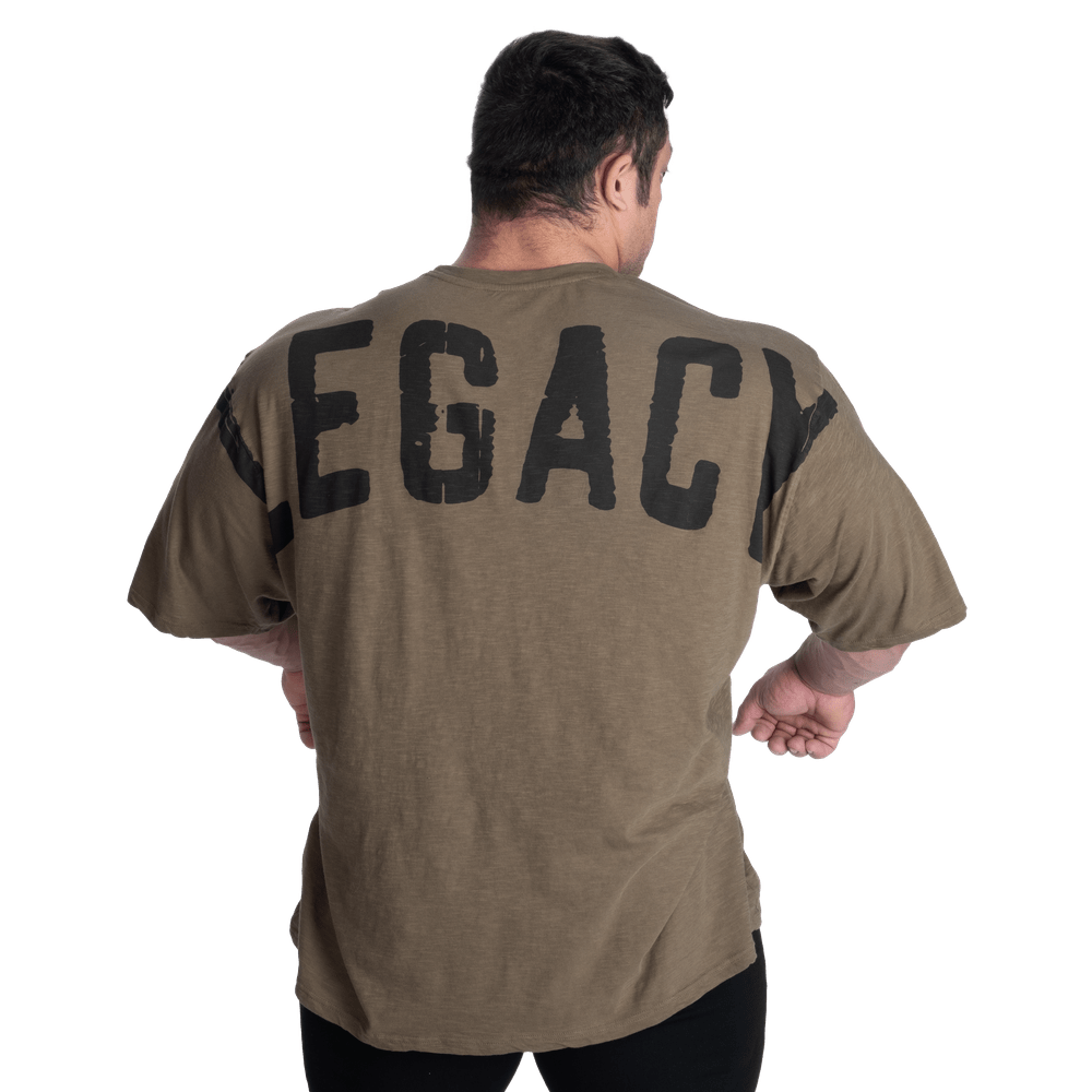 Better Bodies Legacy Slub Iron Tee - Washed Green - Urban Gym Wear