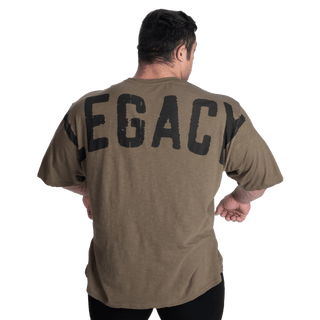 Better Bodies Legacy Slub Iron Tee - Washed Green - Urban Gym Wear