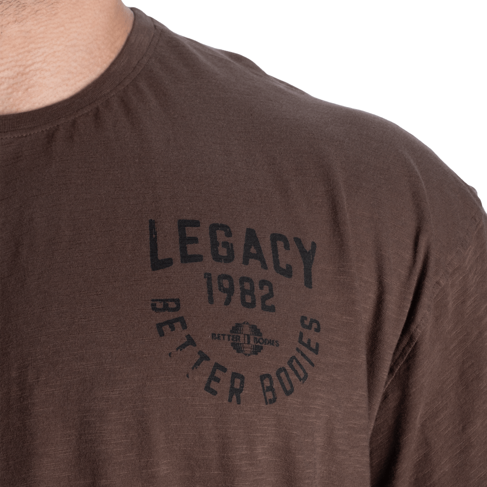 Better Bodies Legacy Slub Iron Tee - Washed Timber - Urban Gym Wear