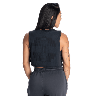 Better Bodies NY Crop Tank - Washed Black - Urban Gym Wear