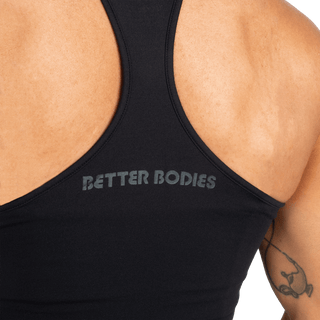 Better Bodies Performance Crop Halter - Black V2 - Urban Gym Wear