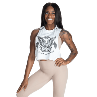 Better Bodies Purpose Cut Out Tank - White - Urban Gym Wear