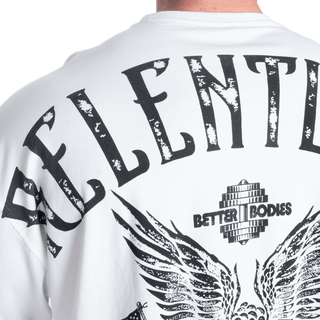Better Bodies Relentless Iron Tee - White - Urban Gym Wear