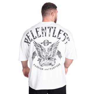 Better Bodies Relentless Iron Tee - White - Urban Gym Wear