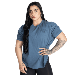 Better Bodies Relentless Oversize Tee - Washed Sky Blue - Urban Gym Wear