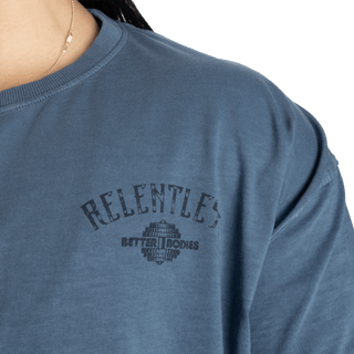 Better Bodies Relentless Oversize Tee - Washed Sky Blue - Urban Gym Wear