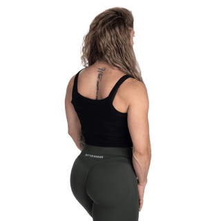 Better Bodies Rib Womens Tank - Black - Urban Gym Wear