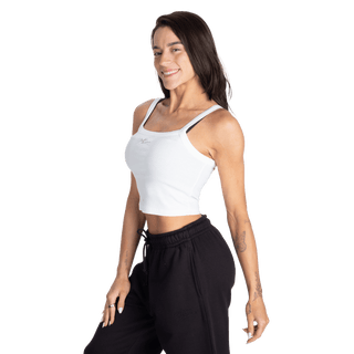 Better Bodies Rib Womens Tank - White - Urban Gym Wear