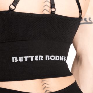 Better Bodies Rockaway Bra - Black Melange - Urban Gym Wear