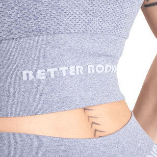 Better Bodies Rockaway Bra - Light Blue Melange - Urban Gym Wear