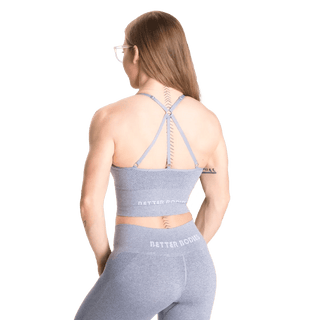 Better Bodies Rockaway Bra - Light Blue Melange - Urban Gym Wear