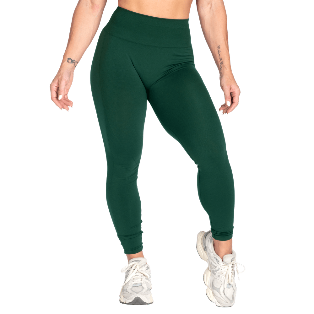Better Bodies Seamless Scrunch Leggings - Emerald Green - Urban Gym Wear