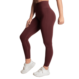 Better Bodies Seamless Scrunch Leggings - Maroon - Urban Gym Wear