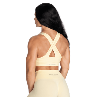 Better Bodies Seamless Scrunch Sports Bra - Washed Yellow - Urban Gym Wear