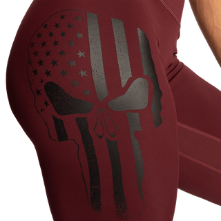 Better Bodies Skull Core Leggings - Maroon - Urban Gym Wear