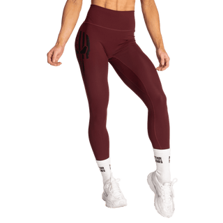 Better Bodies Skull Core Leggings - Maroon - Urban Gym Wear