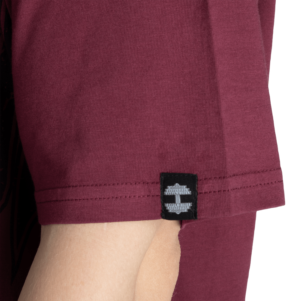 Better Bodies Stay True Oversize Tee - Washed Maroon - Urban Gym Wear