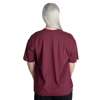 Better Bodies Stay True Oversize Tee - Washed Maroon - Urban Gym Wear
