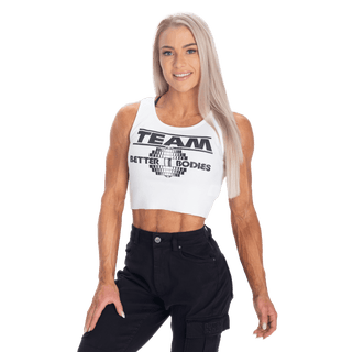 Better Bodies Team BB Rib Tank - White - Urban Gym Wear