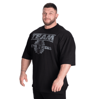 Better Bodies Team Pump Cover Iron Tee - Black/Grey - Urban Gym Wear