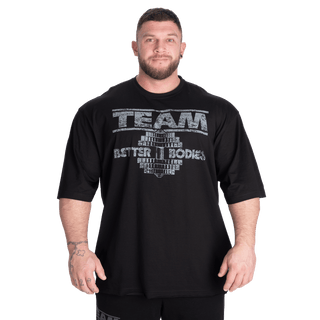 Better Bodies Team Pump Cover Iron Tee - Black/Grey - Urban Gym Wear