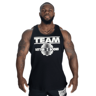 Better Bodies Team Rib Essential T - Back - Black - Urban Gym Wear