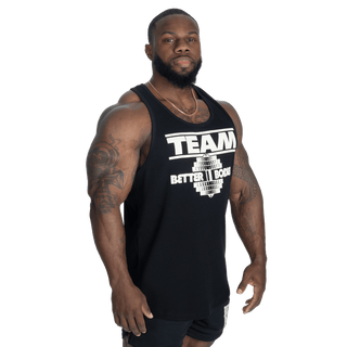 Better Bodies Team Rib Essential T - Back - Black - Urban Gym Wear