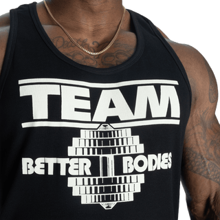 Better Bodies Team Rib Essential T - Back - Black - Urban Gym Wear