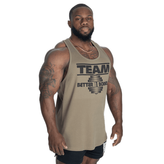 Better Bodies Team Rib Essential T - Back - Washed Green - Urban Gym Wear