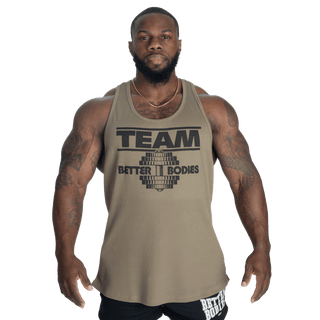 Better Bodies Team Rib Essential T - Back - Washed Green - Urban Gym Wear