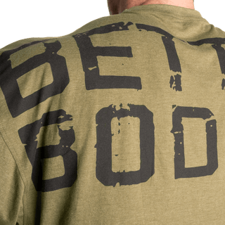 Better Bodies Union Iron Tee - Army Green Melange - Urban Gym Wear