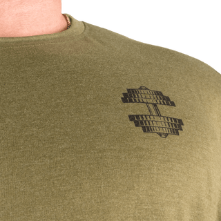 Better Bodies Union Iron Tee - Army Green Melange - Urban Gym Wear