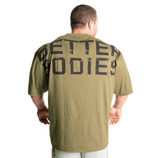 Better Bodies Union Iron Tee - Army Green Melange - Urban Gym Wear