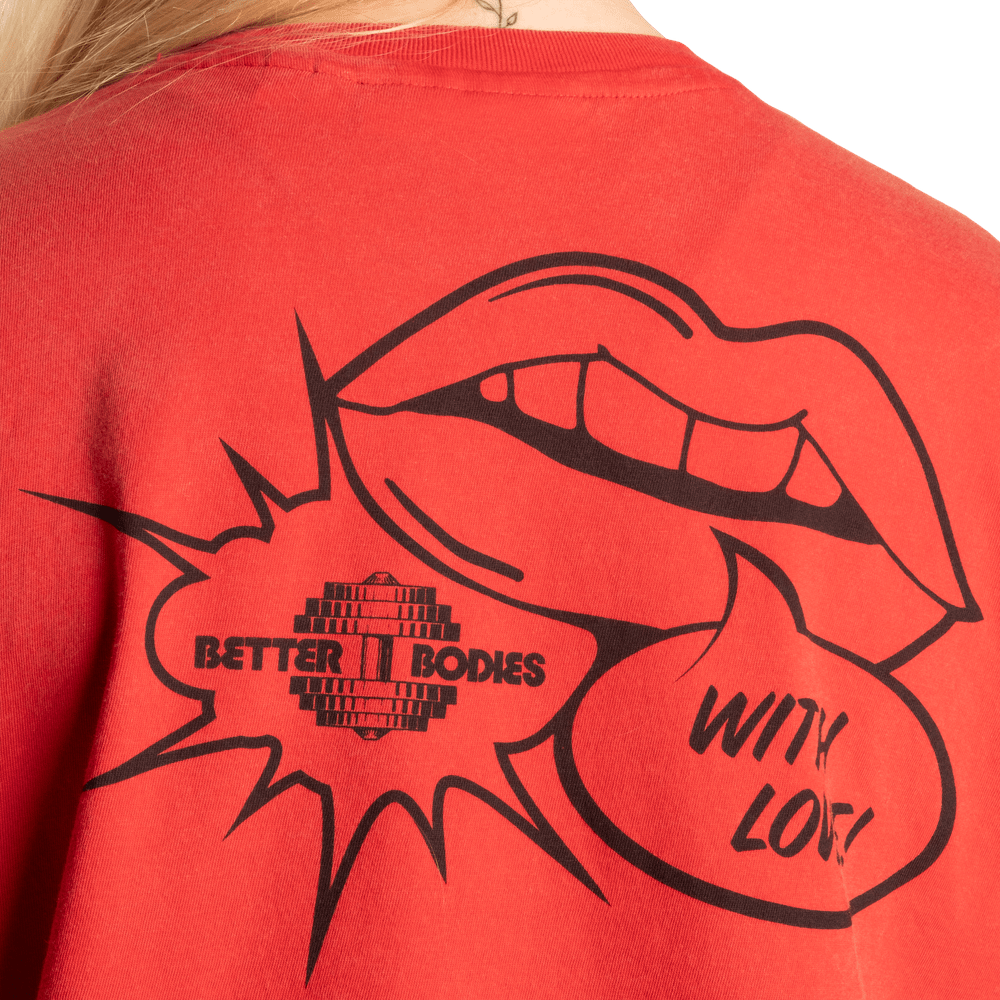 Better Bodies with Love Tee - Washed Chilli - Urban Gym Wear