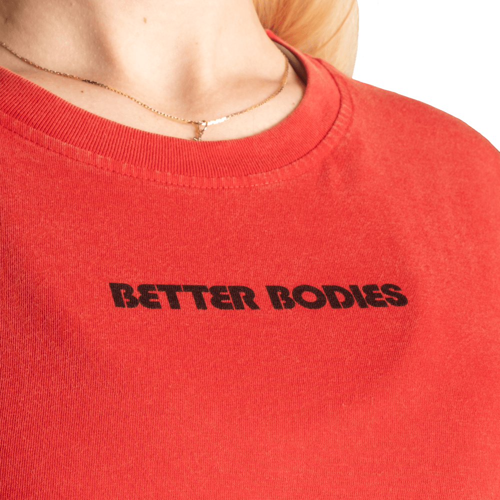 Better Bodies with Love Tee - Washed Chilli - Urban Gym Wear