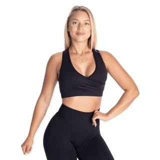 Better Bodies Wrap Seamless Bra - Black - Urban Gym Wear