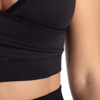 Better Bodies Wrap Seamless Bra - Black - Urban Gym Wear
