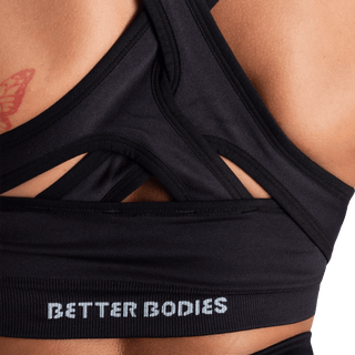 Better Bodies Wrap Seamless Bra - Black - Urban Gym Wear