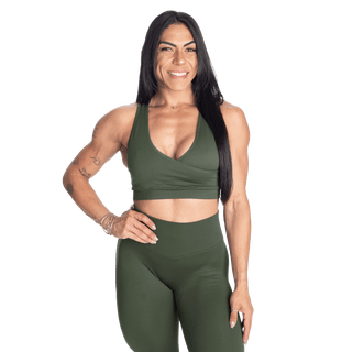 Better Bodies Wrap Seamless Bra - Deep Forest - Urban Gym Wear