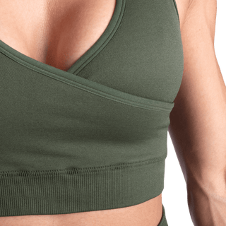 Better Bodies Wrap Seamless Bra - Deep Forest - Urban Gym Wear