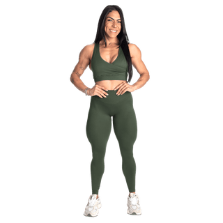 Better Bodies Wrap Seamless Bra - Deep Forest - Urban Gym Wear