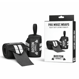 Boston Barbell Pro Wrist Wraps - Black - Urban Gym Wear