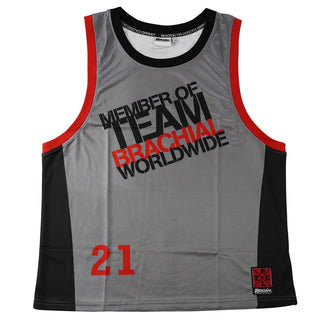 Brachial Tank Top Team - Grey/Red - Urban Gym Wear