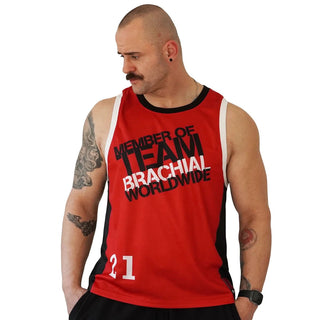Brachial Tank Top Team - Red - Urban Gym Wear
