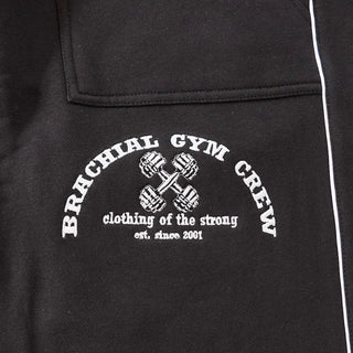 Brachial Tracksuit Trousers Gym Crew - Black/White - Urban Gym Wear