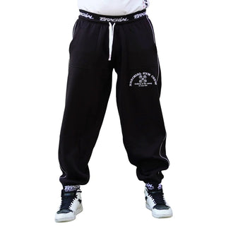 Brachial Tracksuit Trousers Gym Crew - Black/White - Urban Gym Wear