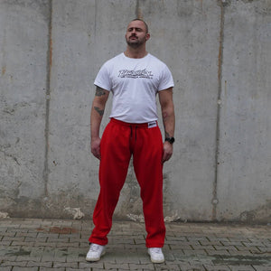 Brachial Tracksuit Trousers Rude - Red - Urban Gym Wear