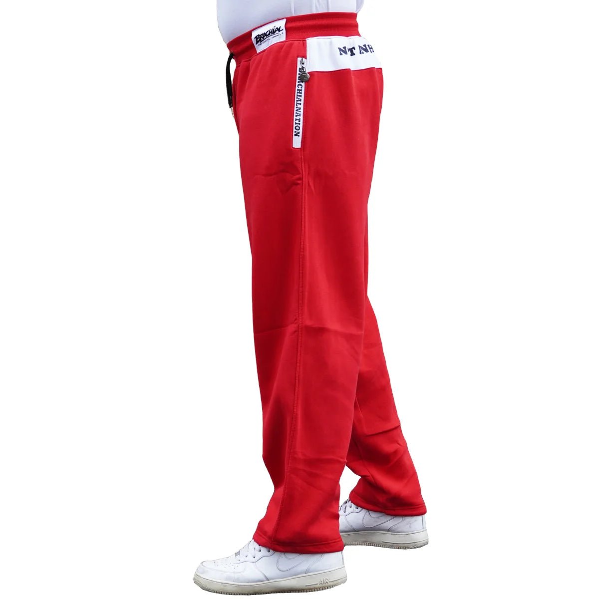 Brachial Tracksuit Trousers Rude - Red - Urban Gym Wear