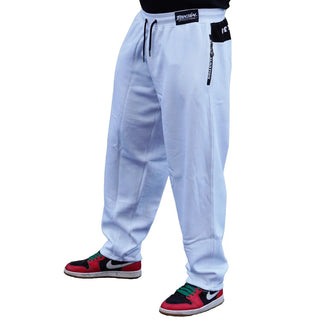 Brachial Tracksuit Trousers Rude - White - Urban Gym Wear